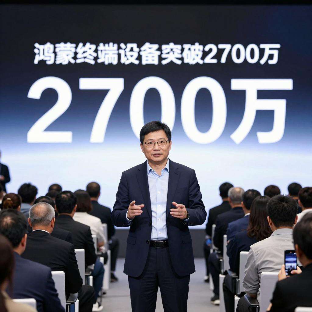 余承东宣布：鸿蒙终端设备已突破2700万！第一张图